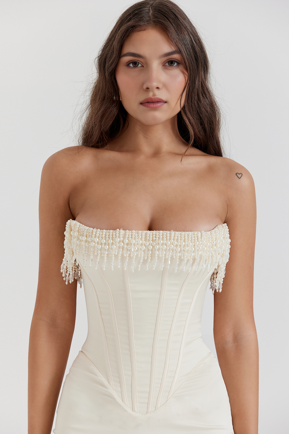 Luize White Corset Dress